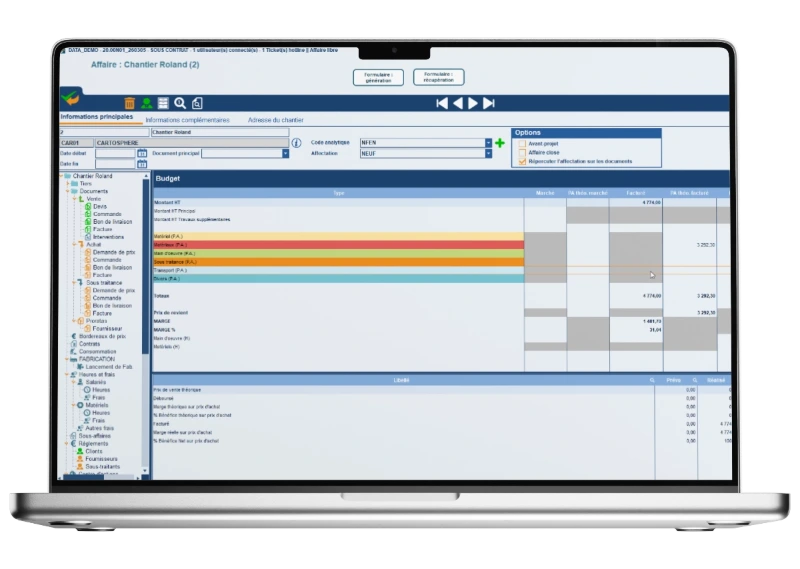 Codial gestion de chantier